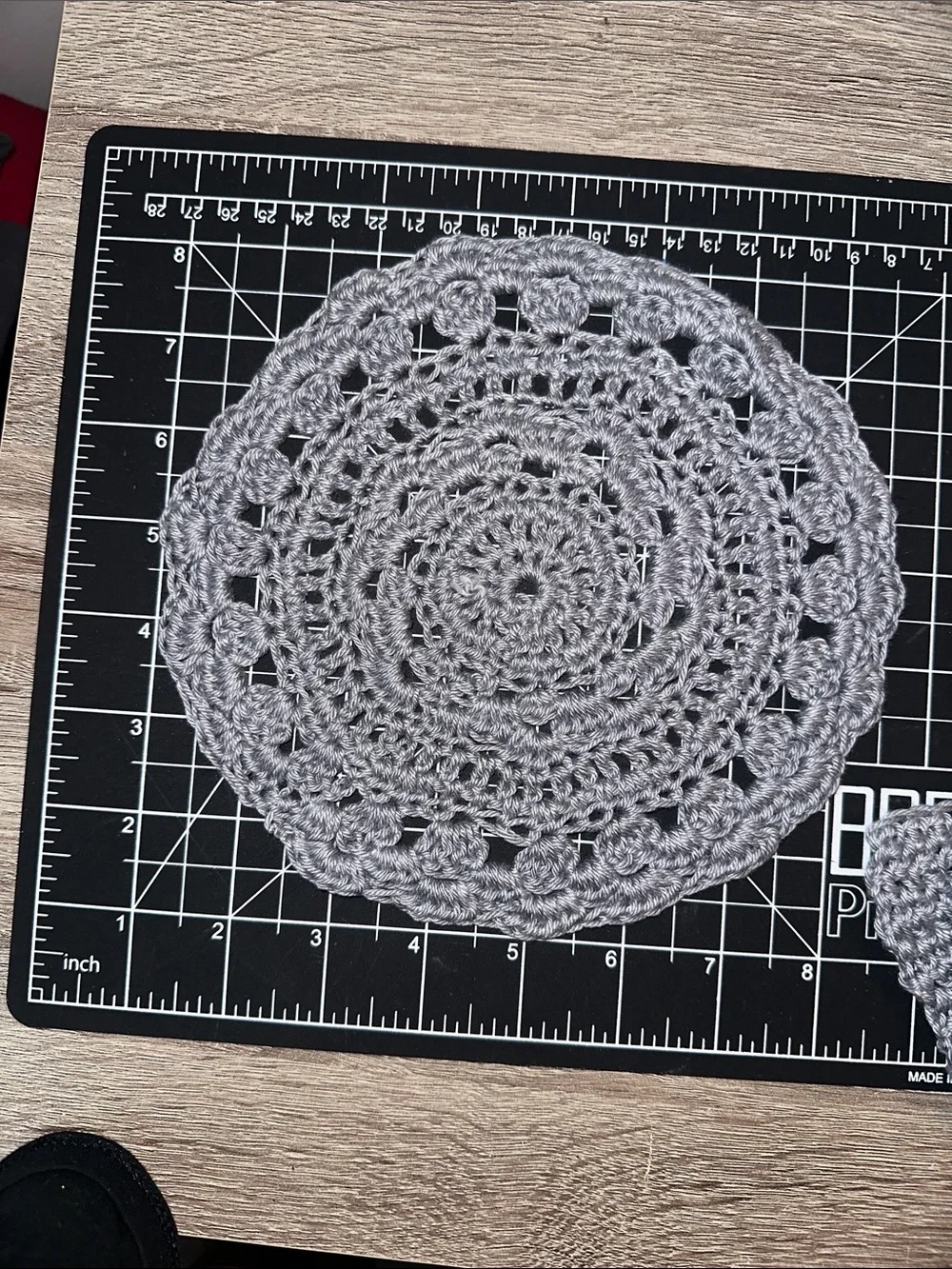 Crochet Coasters & Doilies bundle - Gray Set of 9